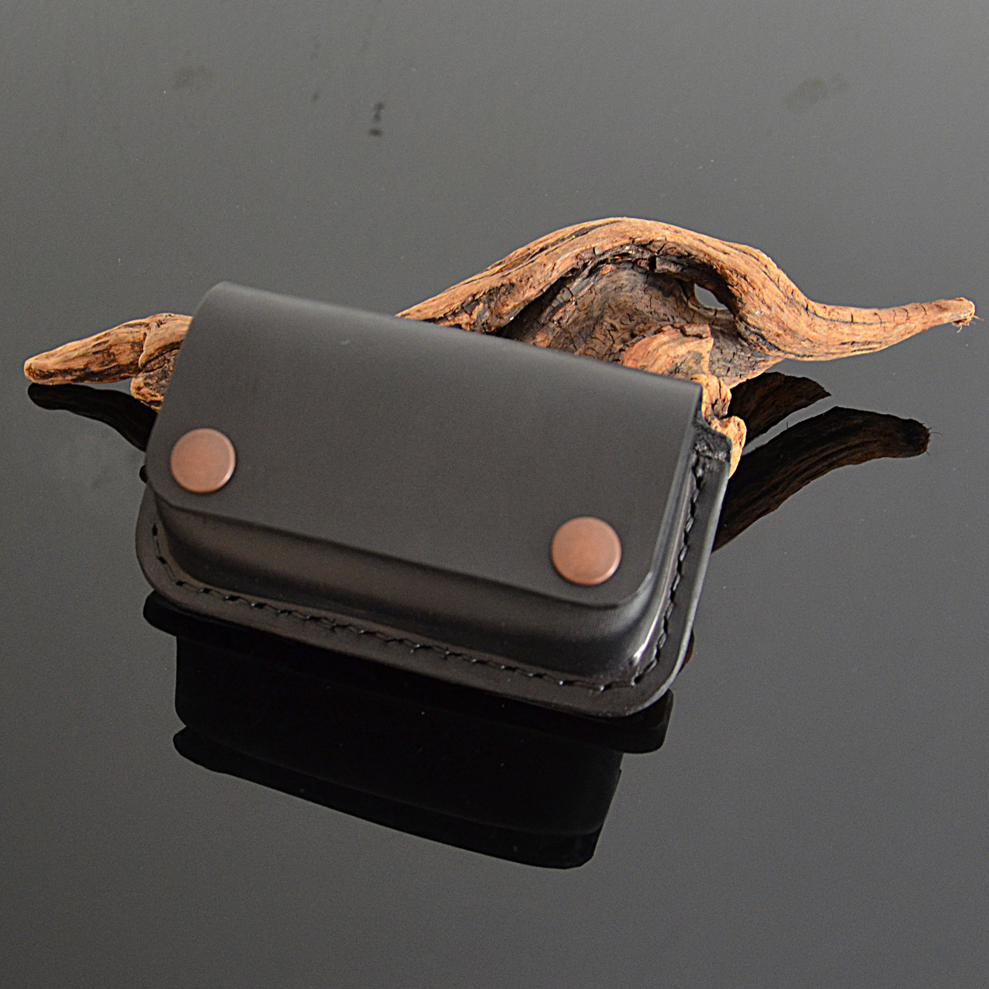 genuine leather insulin pump pouch