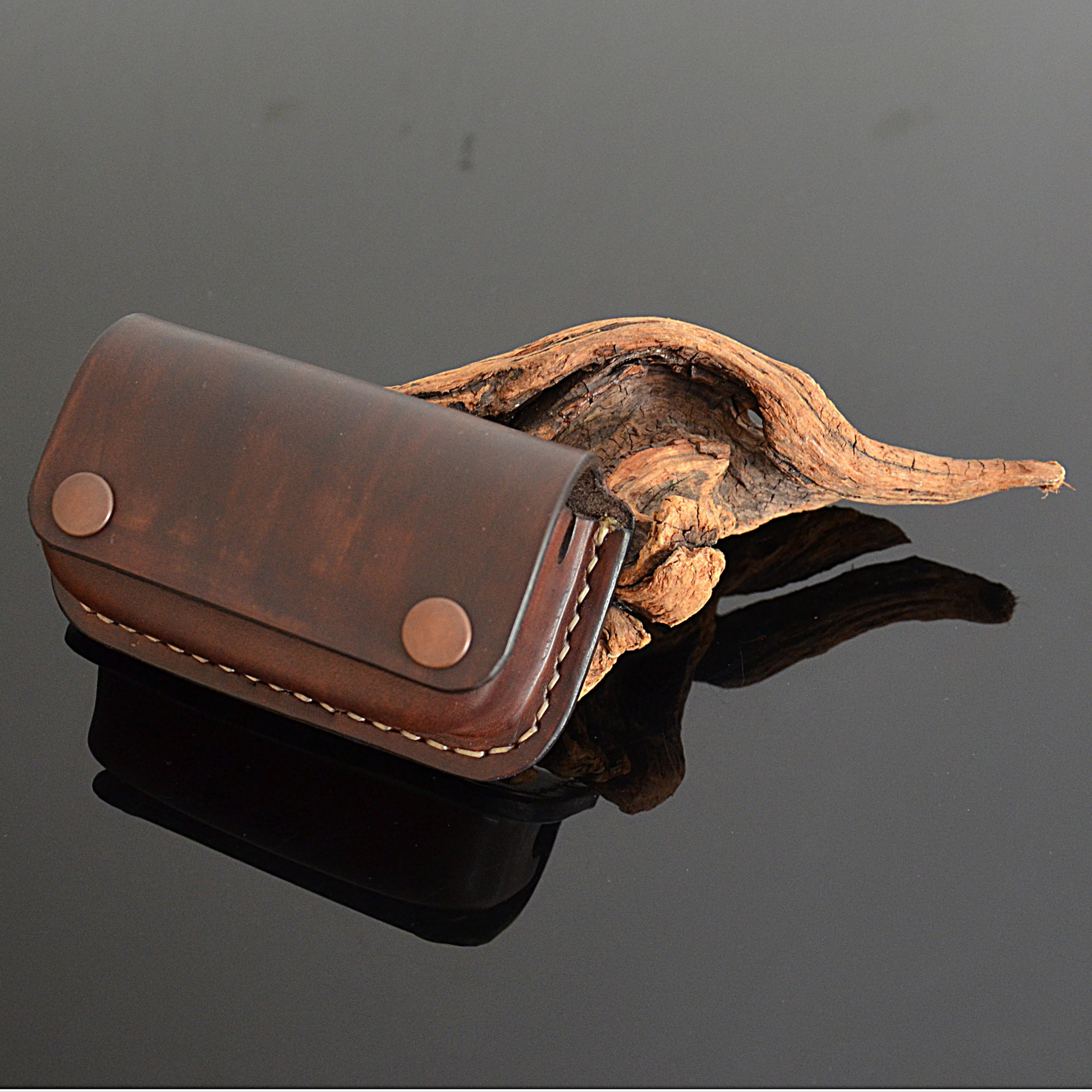 real leather insulin pump holder 