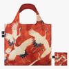 LOQi Woman's Haori White and Red Cranes Art Tote Bag