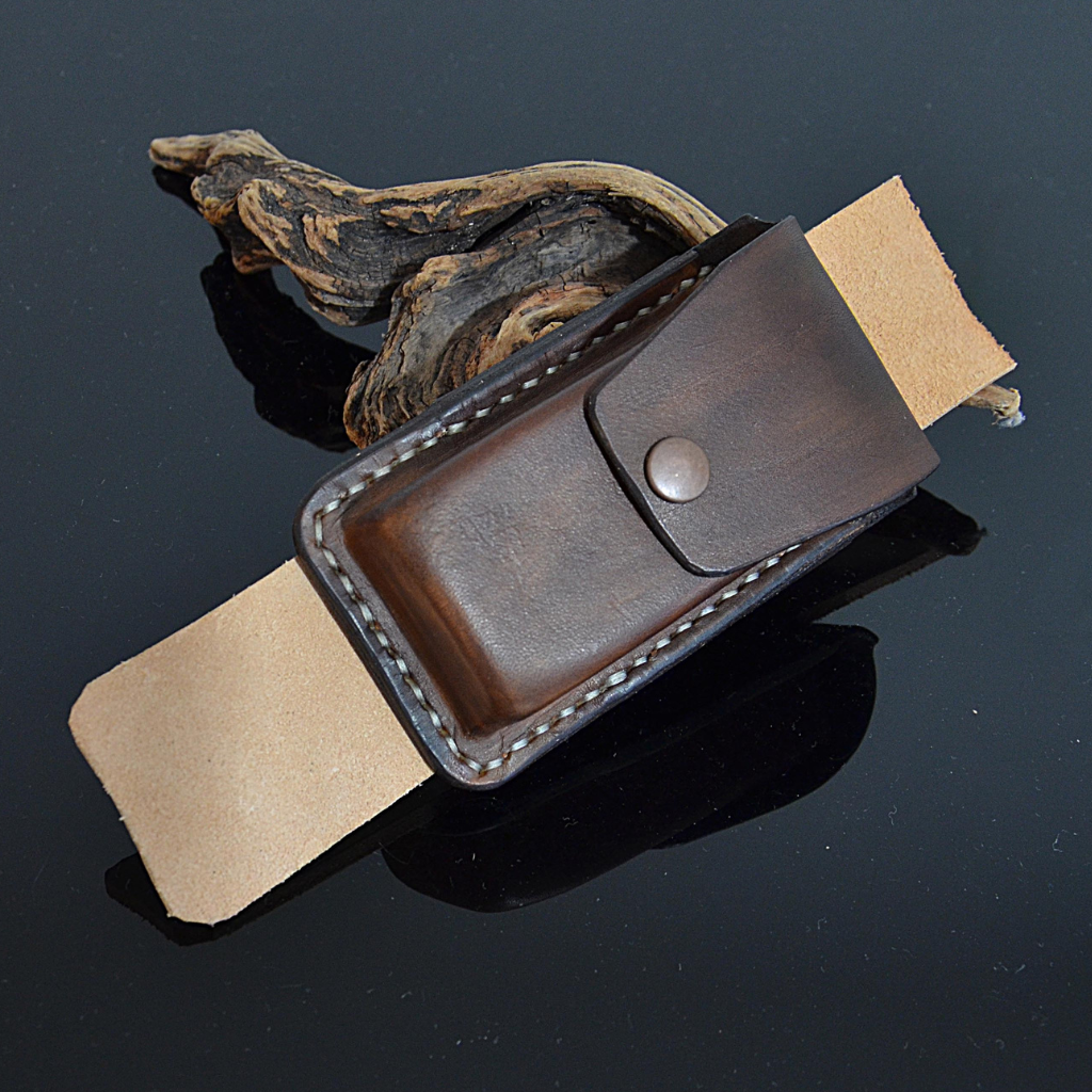 Custom Genuine Leather Folding Knife Sheath