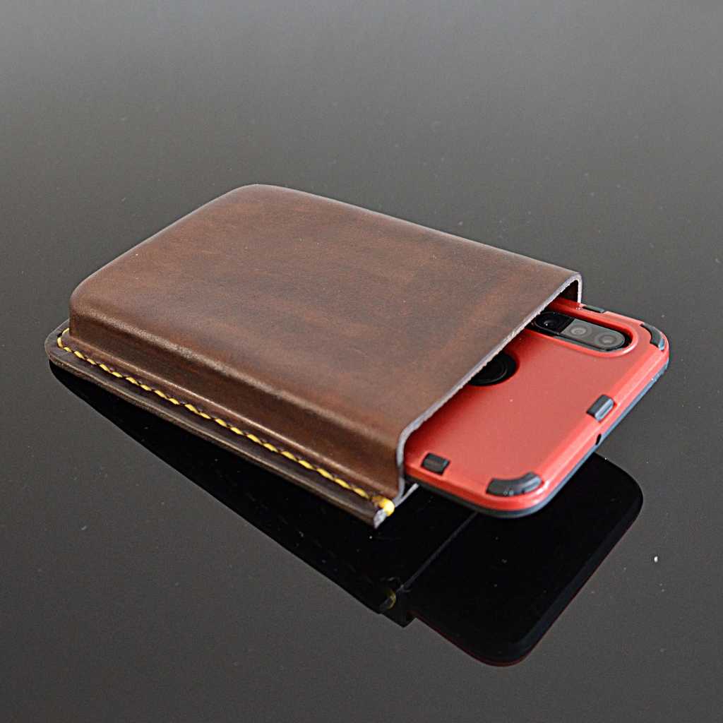 Genuine Leather Belt Phone Case Custom Made for iPhone and Samsung Phones