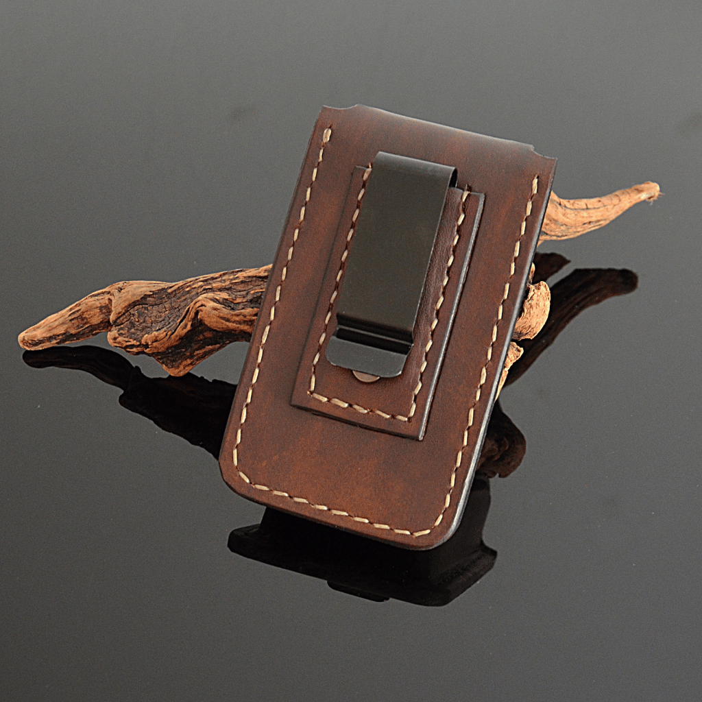 real leather insulin clip pouch