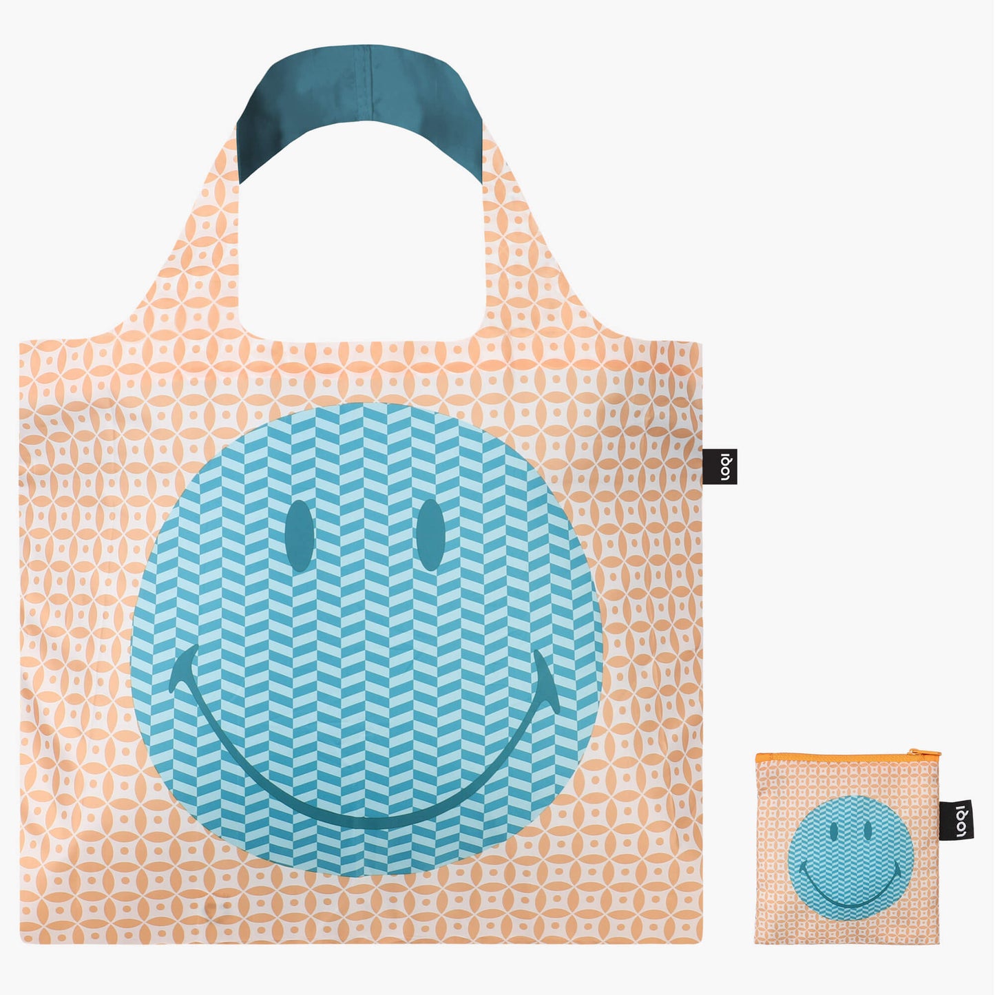 Smiley Recycled LOQI Tote Bag