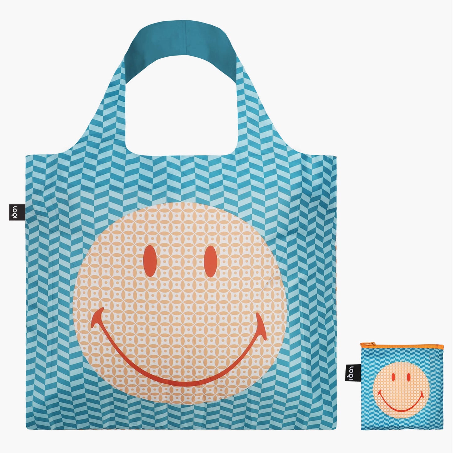 Smiley Recycled LOQI Tote Bag