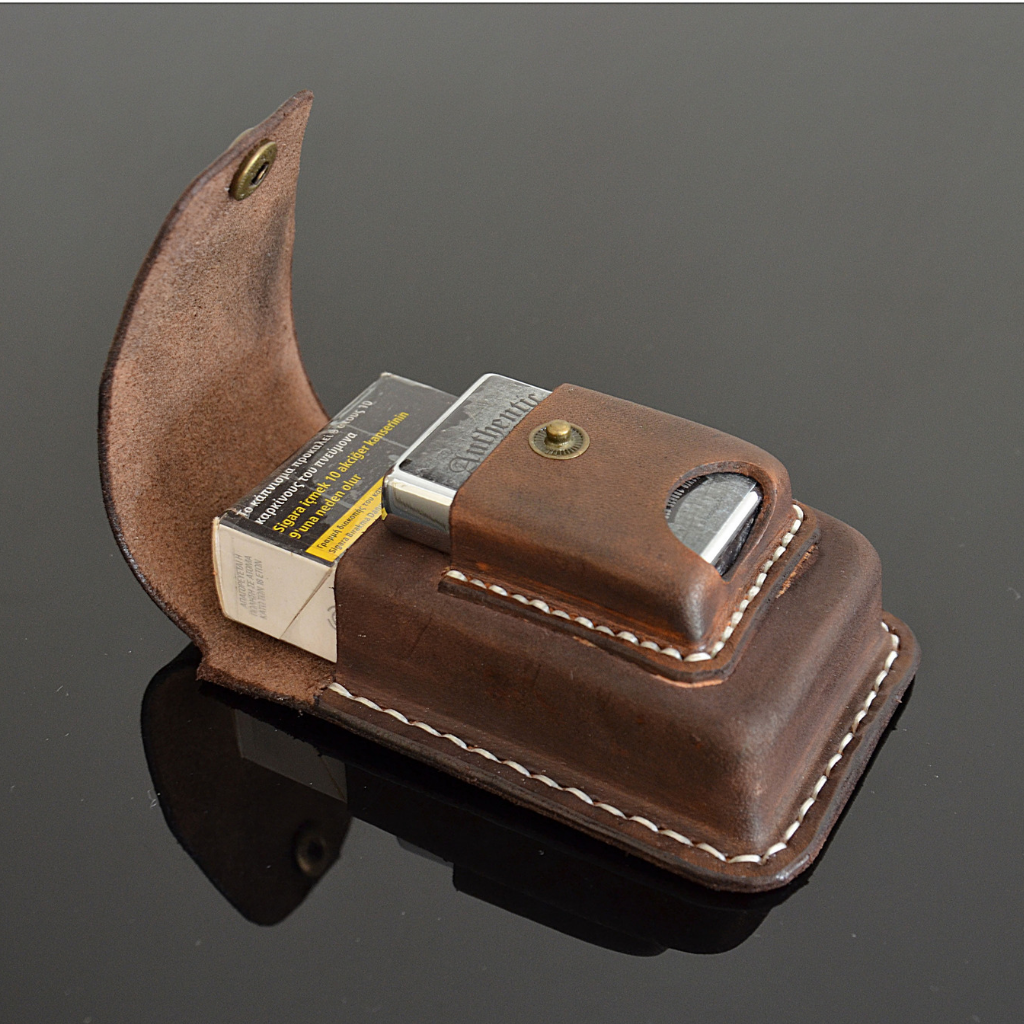 COSY MOMENT Leather Lighter Pocket Man Cigarette Lighter Holder Bag Lighter  Case For Zippo Match 90% Kerosen Lighter YJ445